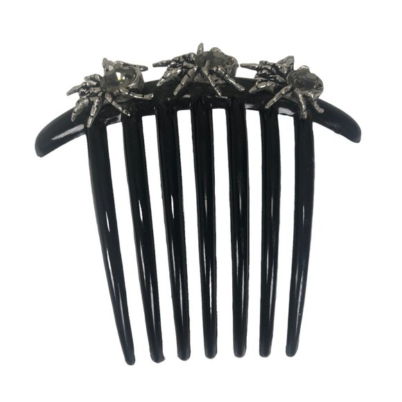 Alchemy Gothic Spiders Hair Comb Slide Lolita Rockabilly Witchy Rare Vintage - Picture 2 of 7